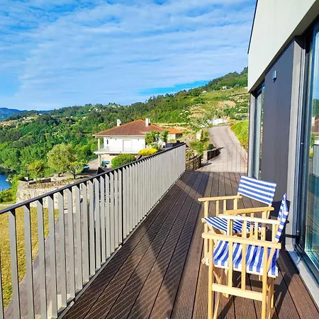 Casa Do Barbeiro - View Of The River Minho Nyaraló Melgaço