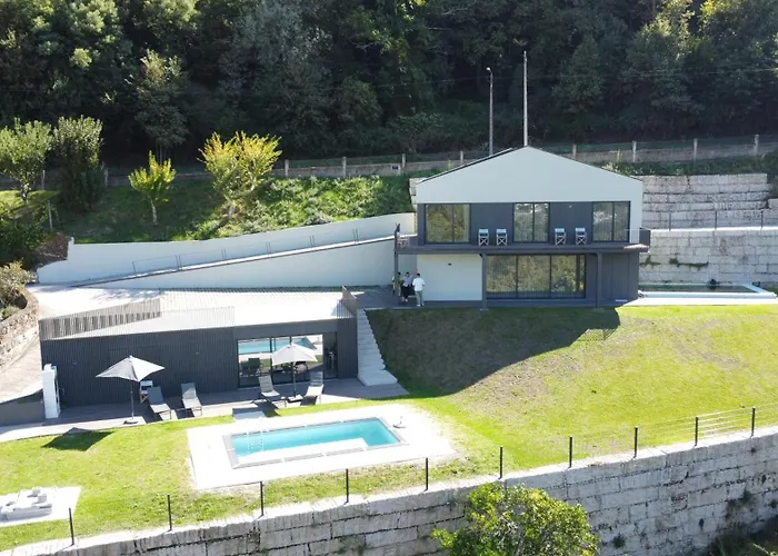 Casa Do Barbeiro - View Of The River Minho Semesterbostad Melgaço